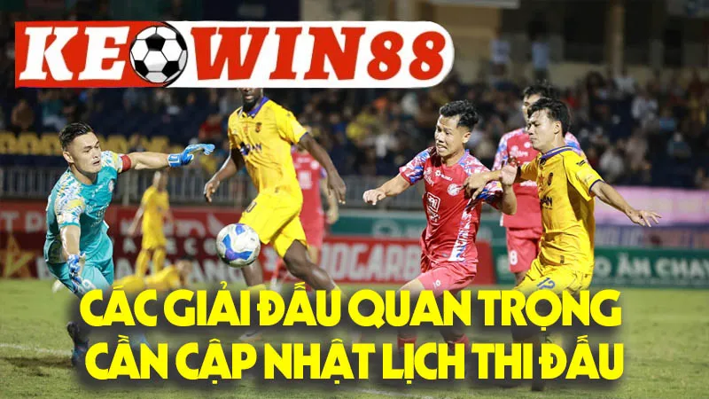 Các Giải Đấu Quan Trọng Cần Cập Nhật Lịch Thi Đấu Các Giải Đấu Quan Trọng Cần Cập Nhật Lịch Thi Đấu